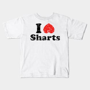 I Heart Sharts {Vintage} Kids T-Shirt